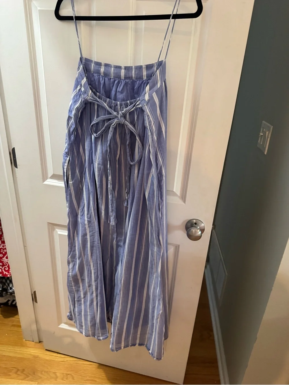 J. Crew Light Blue and White Striped dress